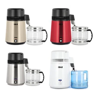 CO-Z Stainless Steel Water Distiller 4L/6L Electric Purifier Glass Water Filters - Picture 1 of 50