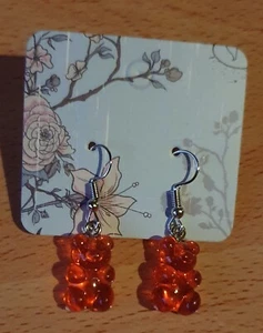 Red Gummy Bear Earrings - Picture 1 of 2