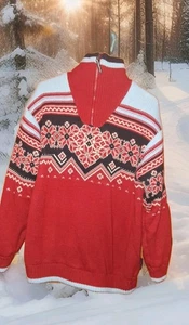 Vintage Outdoor Discovery Nordic gefütterter Pullover Wolle Herren L Made in Germany🇳🇴⛷️ - Bild 1 von 24