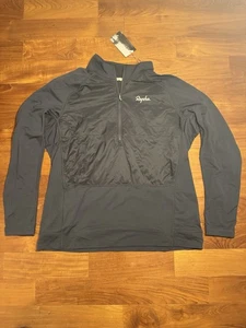 RAPHA MEN'S EXPLORE ZIP NECK PULLOVER Dark Grey/Ink Size XXL - Picture 1 of 24