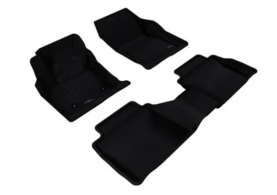 Kagu All-Weather Custom Fit Liners Black 1st-2nd Row Floor Mats for 2013-16 MKZ Foto 1 de 4