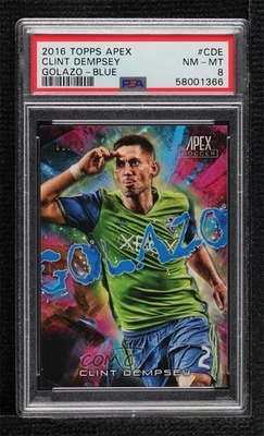 2016 Topps Apex Golazo Blue /99 Clint Dempsey #GOL-CDE PSA 8 - Image 1 of 2