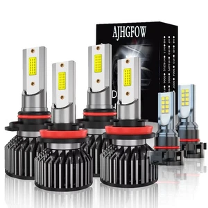 For Chevy Silverado 1500 2500 HD 2007-2015 6000K LED Headlights Fog Bulbs Kit 6x - Picture 1 of 12