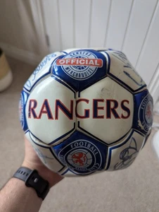 Rangers Signed Football Blue And White Club Legends Official And Authentic - Picture 1 of 6