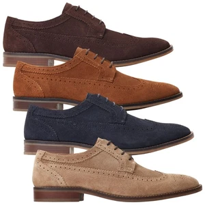 Base London Herren Twain Wildleder Brogue Schuhe Smart Freizeit Komfort Sommer - Bild 1 von 21