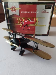 1934 Stearman Bi Plane #59 ALLIANCE Black/Gold Racing Champions Liberty Classics - Picture 1 of 13