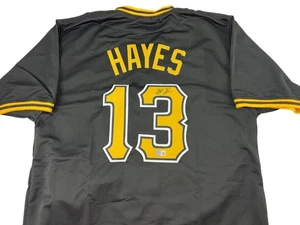 Ke'Bryan Hayes Signed Autographed Black Pittsburgh Jersey COA Pirates Reds! - Picture 1 of 1
