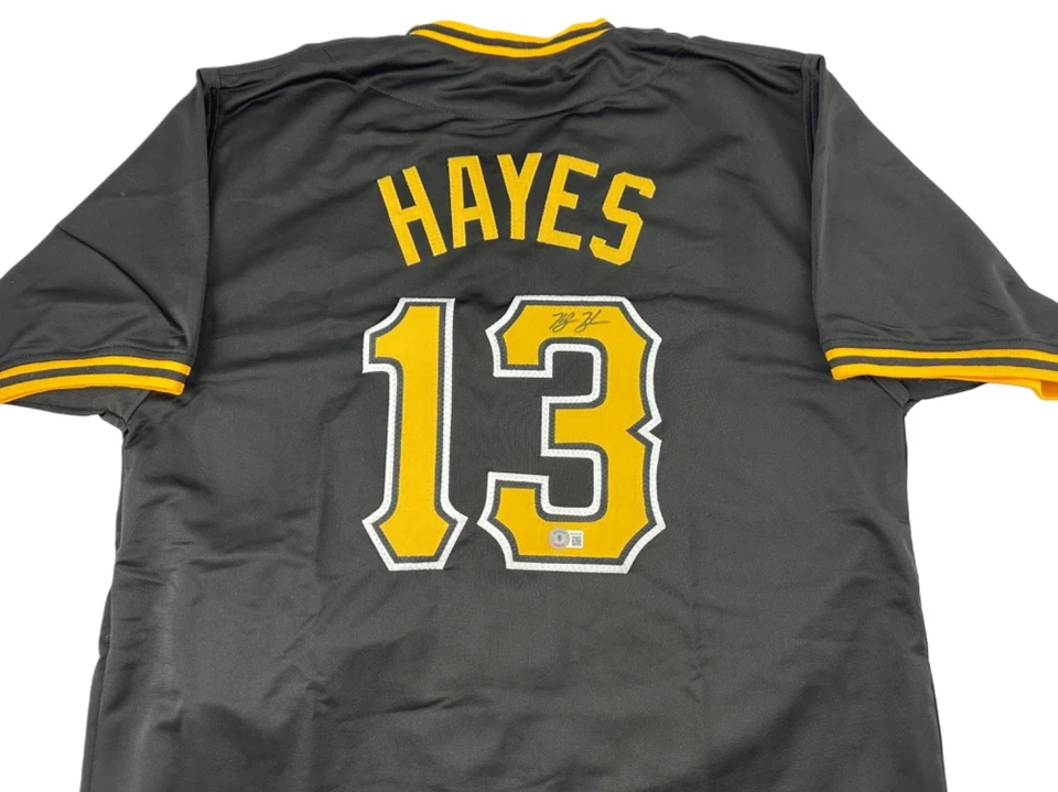 Ke'Bryan Hayes Signed Autographed Black Pittsburgh Jersey COA Pirates Reds! - Image 1 of 1