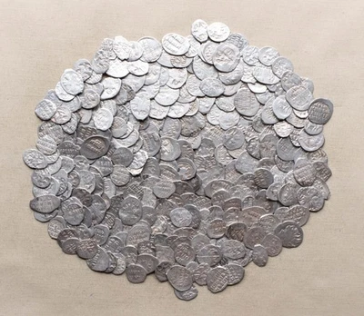 TESORO DE MONEDAS DE PLATA DE IVÁN EL TERRIBLE 272 uds.  Kopek №109 Foto 1 de 2