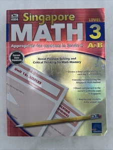Singapore Math Ser.: Singapore Math, Grade 3 by Thinking Kids' Staff - GOOD - Picture 1 of 13