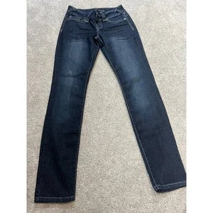 Maurices Jeans Womens Size S-R Blue Denim Dark Wash Skinny Pants - Picture 1 of 6