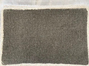 Pottery Barn Mason Handwoven Cotton Fringe Placemats Set Of 6 Flint Read - Picture 1 of 6