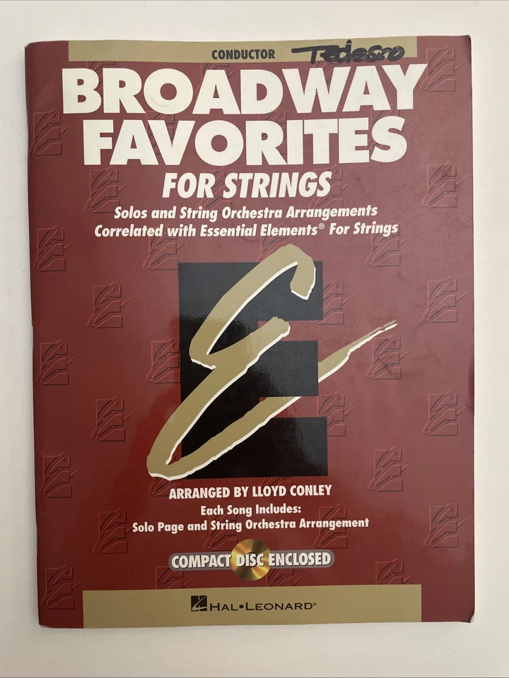 STRING ORCHESTRA BROADWAY FAVORITES arr lloyd conley CONDUCTOR MUSIC SCORE - Image 1 of 1