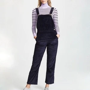 M.i.h Jeans Anthropologie Korine Cotton Navy Blue Cord Overall - Size S - Bild 1 von 8