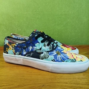 Polo Ralph Lauren Morray Mens Size 14D Black Floral Canvas Top Laced Casual - Picture 1 of 10