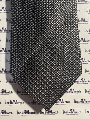 Corbata Joseph Abboud diseño pata de gallo negra NUEVA 3” (Nueva sin etiquetas) Foto 1 de 3