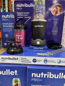 NutriBullet - Pro Plus 1200W Frullatore Personale Funzione Impulsi 1009331 / N12 Nuovo - Foto 1 di 3