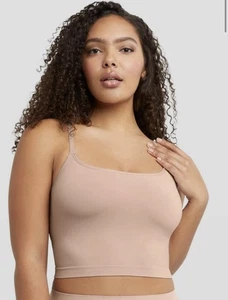 Blush da sera nuovo con etichette Maidenform taglia Med senza cuciture lisciante ritagliato Cami MST002 rosa - Foto 1 di 10