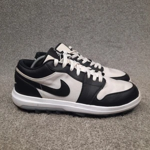 Nike Air Jordan Retro 1 Low Panda Golf Shoes Sneaker Black White Men's Size 10 - Picture 1 of 11