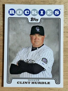 2008 Topps #218 Clint Hurdle MG - Picture 1 of 2