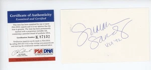 PSA signiert Auto Index Sommer Sanders USA Olympia Goldmedaille Jerry McGuire CBS - Bild 1 von 1