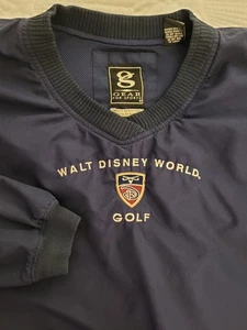Vtg Walt Disney World Golf Men's XL Pullover Windbreaker Navy Gear For Sports... - Picture 1 of 12