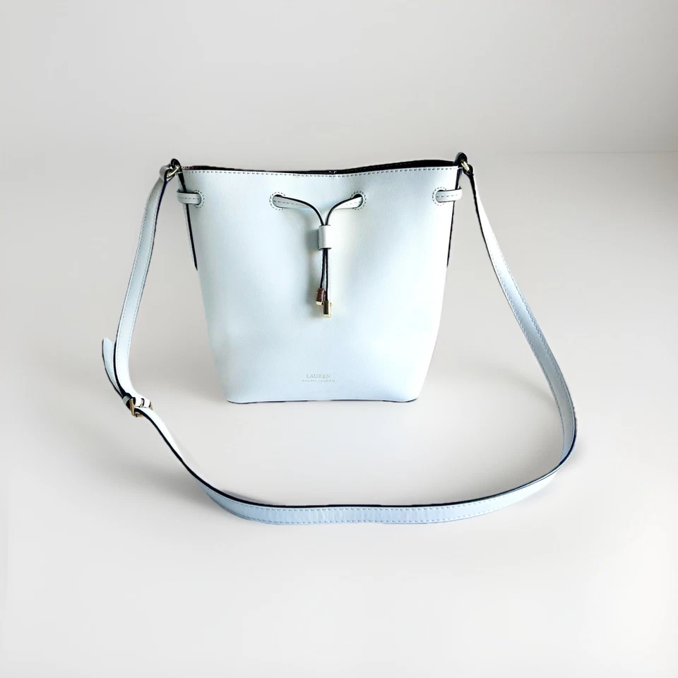 Nova Bolsa Transversal Lauren Ralph Lauren Marfim Couro Sintético Ombro - Imagem 1 de 4