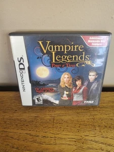Vampire Legends Power of Three (Nintendo DS) NDS Auténtico estuche de repuesto solamente - Imagen 1 de 1