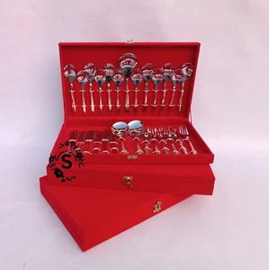 Nuevos Cuchillos Cubiertos Cobre Acero Inoxidable Cubiertos Utensilios Cubiertos 27 Piezas - Imagen 1 de 11
