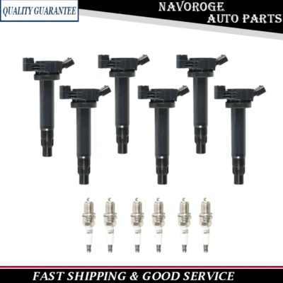 6PCS Ignition Coils+6PCS Iridium Spark Plugs UF506 2756 for 2005-06 Toyota Camry - Imagem 1 de 4