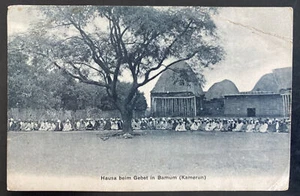 1913 Duala German Cameroon RPPC Postcard Cover To Germany Village View - Picture 1 of 2