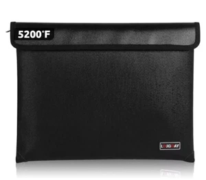 Fireproof Bag with 5200℉ Thermal Insulated Waterproof Fireproof Box with Zipp... - Picture 1 of 4