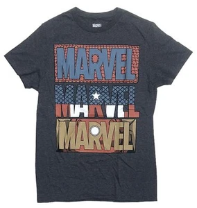 Marvel Comics Men's Spider-Man Captain America Iron Man Group Tee T-Shirt - Picture 1 of 1