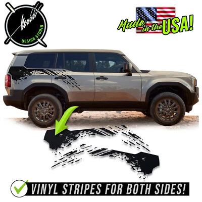 Rayas de carreras laterales salpicaduras de barro para Toyota Land Cruiser 1954 2024 primera edición Foto 1 de 3