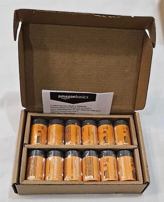 Amazon Basics 12-Pack C Cell Alkaline All-Purpose Batteries 1.5 Volt New, Sealed - Image 1 of 4