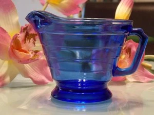 Crema vintage HAZEL ATLAS blu cobalto - Foto 1 di 12