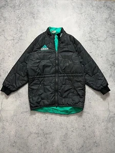 Abrigo Chaqueta Acolchada Adidas Equipment Para Hombre Talla L De Colección Años 90 Negro Bordado - Imagen 1 de 24