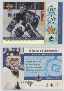 2000-01 Pacific Private Stock Titanium 3-Star Selections /1400 Felix Potvin #9
