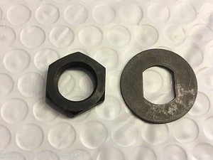 Harley Rocker Clutch Lever Nut & Washer Knucklehead Panhead WL 2419-36B, 0142 - Picture 1 of 6