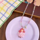 Cute Cartoon Beaded Necklace Resin Colorful Beaded Choker  Children Jewelry