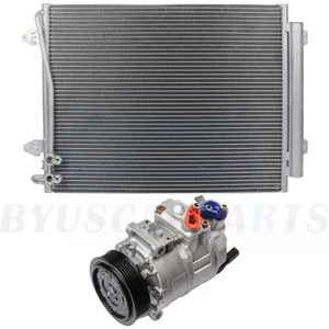 Condenser and Compressor Fits 2009-2013 Volkswagen CC 06-07 2010 Passat - Picture 1 of 8