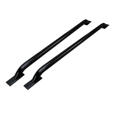 Go Rhino Black Powder Coated Steel Stake Pocket Bed Rails for Ram Silverado 1500 Foto 1 de 4