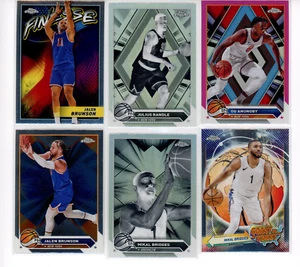 KNICKS 2023-24 Topps Cromo SP ¡LOTE! ¡Insertos negativos/refractores/SP! Jalen Brunson - Imagen 1 de 2