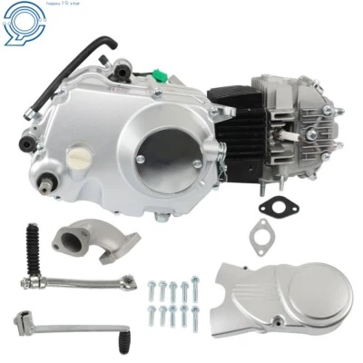 For Honda CRF50F XR50R 4 Stroke 125cc Motorcycle Engine Single Cylinder Silver - Image 1 of 4