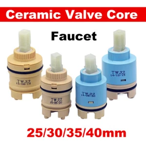 25/30/35/40mm Replacement Ceramic Tap Cartridge Valve Faucet Kitchen Basin - Picture 1 of 23