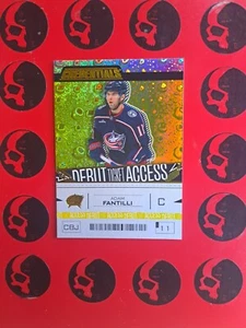 2023-24 Adam Fantilli Credentials Debut Ticket Access Rookie #200 Yellow RC - Picture 1 of 2