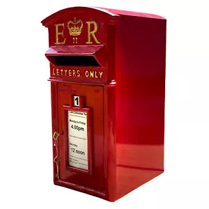 Royal ER II Letters Only Mailbox in Red Cast Iron – Wall Mounted or Standing - Picture 1 of 10