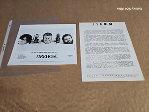 Firehose Promo Press Kit "Live Totem Pole" EP 1992 Alt. Rock NM - Bild 1 von 8