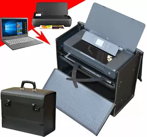 LEDERKOFFER PILOTENKOFFER KOFFER FÜR NOTEBOOK BIS 37cm DRUCKER HP OFFICEJET 200 - Bild 1 von 1