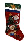 Vintage Valor Stocking Santa, Teddy Bear, Ginger Man Merry Christmas 3D Plush